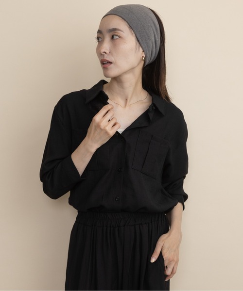 lodie（ロディ）の「【セットアップ】ボウタイリボンシャツとワイドパンツ（セットアップ・レディース・ブラウン/ブラック・FREE）」の9枚目の写真