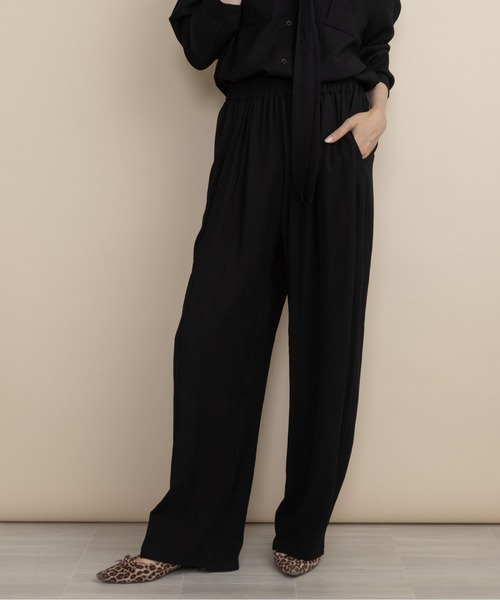 lodie（ロディ）の「【セットアップ】ボウタイリボンシャツとワイドパンツ（セットアップ・レディース・ブラウン/ブラック・FREE）」の11枚目の写真