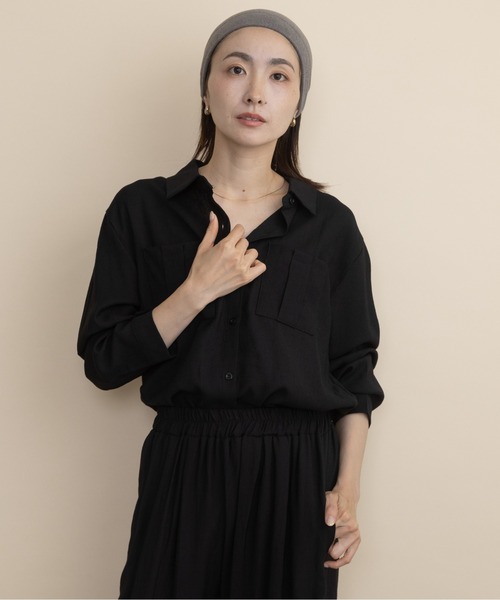 lodie（ロディ）の「【セットアップ】ボウタイリボンシャツとワイドパンツ（セットアップ・レディース・ブラウン/ブラック・FREE）」の10枚目の写真