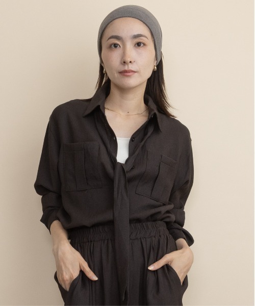 lodie（ロディ）の「【セットアップ】ボウタイリボンシャツとワイドパンツ（セットアップ・レディース・ブラウン/ブラック・FREE）」の17枚目の写真