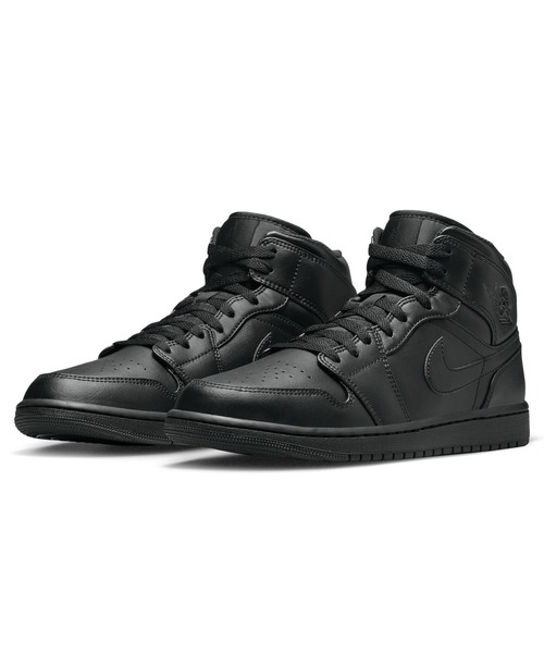 JORDAN BRAND（ジョーダンブランド）の「JORDAN BRAND AIR JORDAN 1 MID 554724-093（スニーカー・メンズ・ブラック・28cm/27.5cm/27cm/26.5cm）」の2枚目の写真