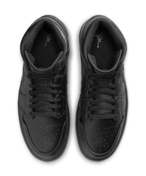 JORDAN BRAND（ジョーダンブランド）の「JORDAN BRAND AIR JORDAN 1 MID 554724-093（スニーカー・メンズ・ブラック・28cm/27.5cm/27cm/26.5cm）」の3枚目の写真