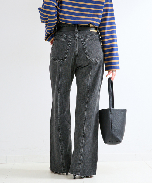 B.C STOCK(ベーセーストック)の「ウォッシャブル / DU JOUR / デュ ジュール PIN SEAM TAPER JEAN(デニムパンツ・レディース・グレー/ブルー・36/38)」の8枚目の写真