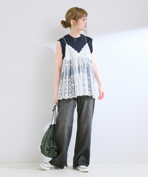 B.C STOCK(ベーセーストック)の「ウォッシャブル / DU JOUR / デュ ジュール PIN SEAM TAPER JEAN(デニムパンツ・レディース・グレー/ブルー・36/38)」の9枚目の写真