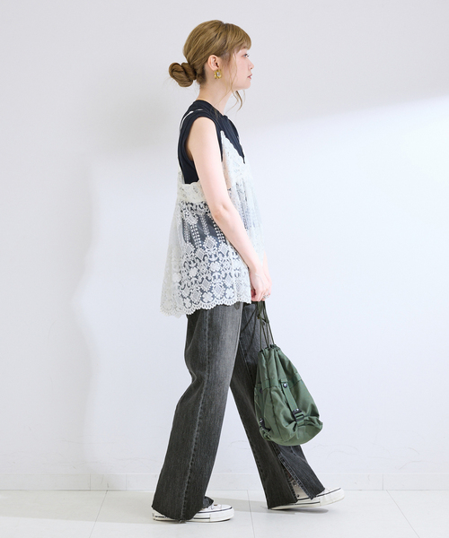 B.C STOCK(ベーセーストック)の「ウォッシャブル / DU JOUR / デュ ジュール PIN SEAM TAPER JEAN(デニムパンツ・レディース・グレー/ブルー・36/38)」の10枚目の写真