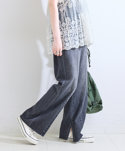 B.C STOCK(ベーセーストック)の「ウォッシャブル / DU JOUR / デュ ジュール PIN SEAM TAPER JEAN(デニムパンツ・レディース・グレー/ブルー・36/38)」の14枚目の写真