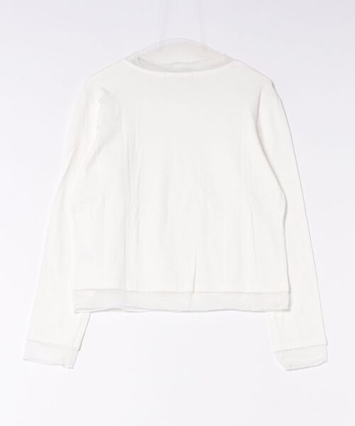 Ritzy(リッツィー)の「クルーネック・長袖シアーレイヤードカットソー(Tシャツ/カットソー・レディース・ブラック/グレー/ホワイト・LARGE/MEDIUM)」の4枚目の写真