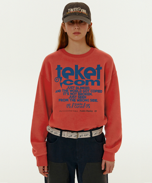 TEKET（テケット）の「Perspective Sweatshirt Orange（スウェット・メンズ・その他・LARGE/SMALL/MEDIUM）」の2枚目の写真