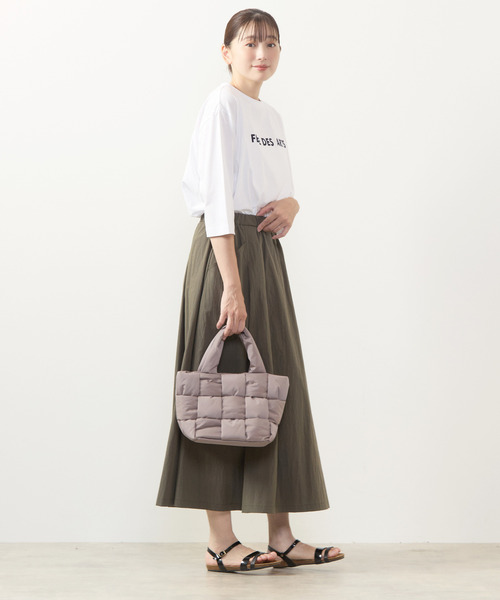 MELROSE claire（メルローズ クレール）の「【編み込みトート】（トートバッグ・レディース・チャコールグレー/グレイッシュベージュ/ブラック・FREE）」の5枚目の写真