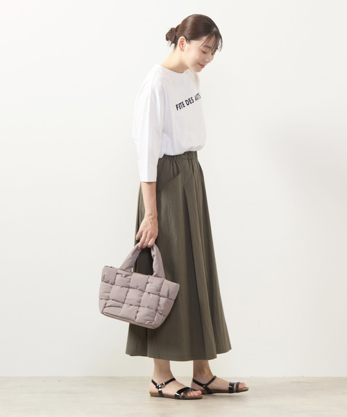 MELROSE claire（メルローズ クレール）の「【編み込みトート】（トートバッグ・レディース・チャコールグレー/グレイッシュベージュ/ブラック・FREE）」の6枚目の写真