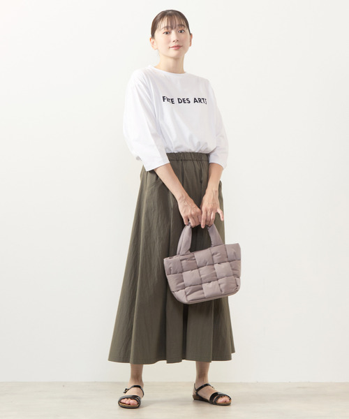 MELROSE claire（メルローズ クレール）の「【編み込みトート】（トートバッグ・レディース・チャコールグレー/グレイッシュベージュ/ブラック・FREE）」の7枚目の写真