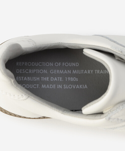 REPRODUCTION OF FOUND（リプロダクションオブファウンド）の「REPRODUCTION OF FOUND | 〈別注〉GERMAN MILITARY TRAINER WOMEN（スニーカー・レディース・ホワイト・39/38/36/37）」の8枚目の写真