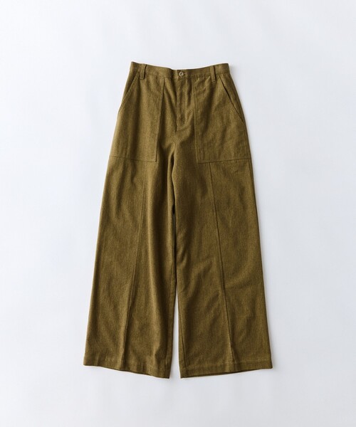 conges payes ADIEU TRISTESSE(コンジェ ペイエ アデュートリステス)の「ワークワイドパンツ(その他パンツ・レディース・インディゴブルー/カーキ・38)」の1枚目の写真