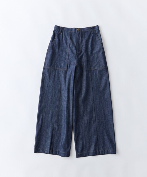 conges payes ADIEU TRISTESSE(コンジェ ペイエ アデュートリステス)の「ワークワイドパンツ(その他パンツ・レディース・インディゴブルー/カーキ・38)」の2枚目の写真