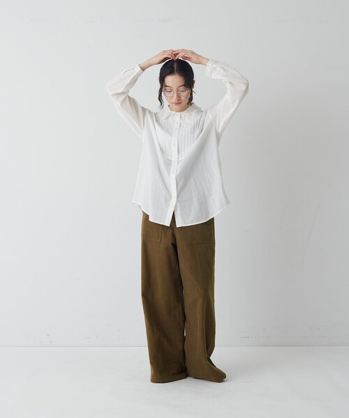 conges payes ADIEU TRISTESSE(コンジェ ペイエ アデュートリステス)の「ワークワイドパンツ(その他パンツ・レディース・インディゴブルー/カーキ・38)」の3枚目の写真