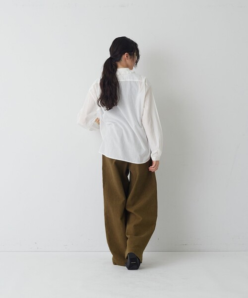 conges payes ADIEU TRISTESSE(コンジェ ペイエ アデュートリステス)の「ワークワイドパンツ(その他パンツ・レディース・インディゴブルー/カーキ・38)」の5枚目の写真
