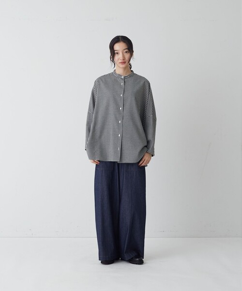 conges payes ADIEU TRISTESSE(コンジェ ペイエ アデュートリステス)の「ワークワイドパンツ(その他パンツ・レディース・インディゴブルー/カーキ・38)」の9枚目の写真