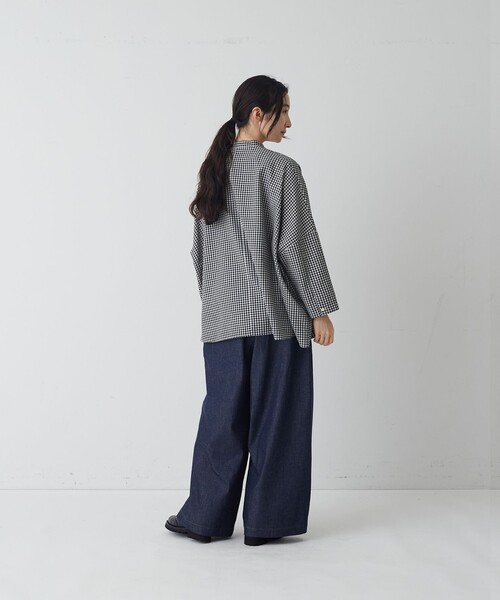 conges payes ADIEU TRISTESSE(コンジェ ペイエ アデュートリステス)の「ワークワイドパンツ(その他パンツ・レディース・インディゴブルー/カーキ・38)」の12枚目の写真