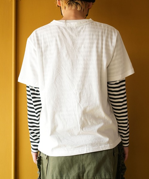 SOLAMONAT(ソラモナ)の「サラリト天竺 プリントTシャツ(JINGIS)(Tシャツ/カットソー・レディース・レッド/ホワイト×ブラック/ブラック・FREE)」の10枚目の写真