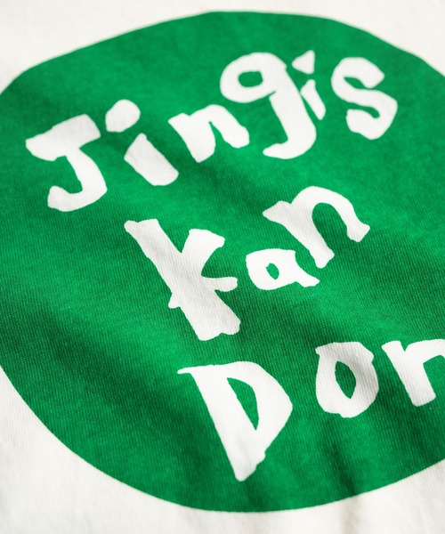 SOLAMONAT(ソラモナ)の「サラリト天竺 プリントTシャツ(JINGIS)(Tシャツ/カットソー・レディース・レッド/ホワイト×ブラック/ブラック・FREE)」の15枚目の写真