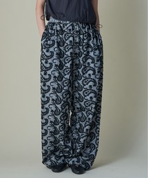 Layered Paisley Volume Pants