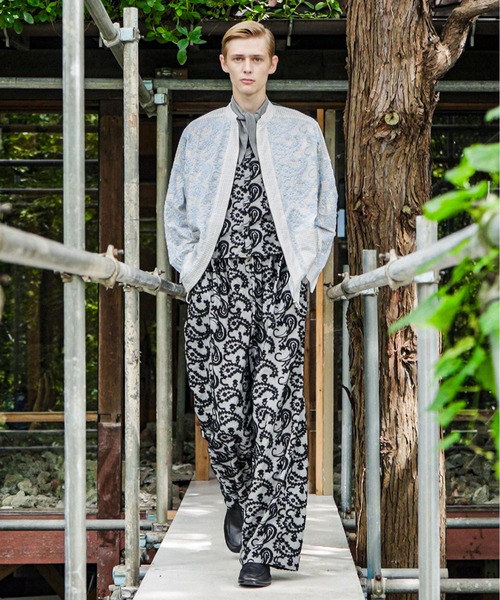 mintdesigns(ミントデザインズ)の「Layered Paisley Volume Pants(その他パンツ・レディース・サックスブルー/ブラック・ONESIZE)」の3枚目の写真