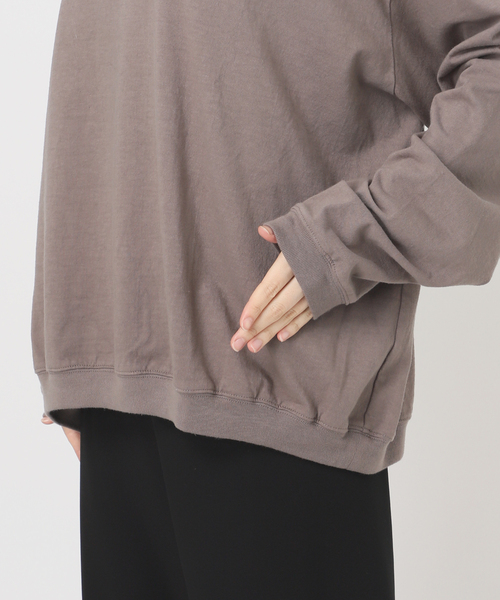 CALUX（キャラクス）の「【CALUX/キャラクス】RIB ロングスリーブ Tシャツ（Tシャツ/カットソー・レディース・モカ・FREE）」の18枚目の写真