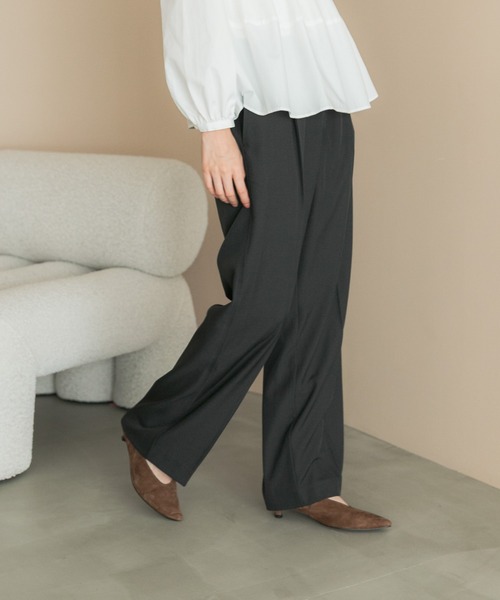 URBAN RESEARCH ROSSO WOMEN(アーバンリサーチ ロッソ)の「イージストレッチパンツ(その他パンツ・レディース・ブラウン/ライトグレー/スミクロ・36/38)」の1枚目の写真