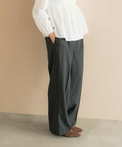 URBAN RESEARCH ROSSO WOMEN(アーバンリサーチ ロッソ)の「イージストレッチパンツ(その他パンツ・レディース・ブラウン/ライトグレー/スミクロ・36/38)」の6枚目の写真