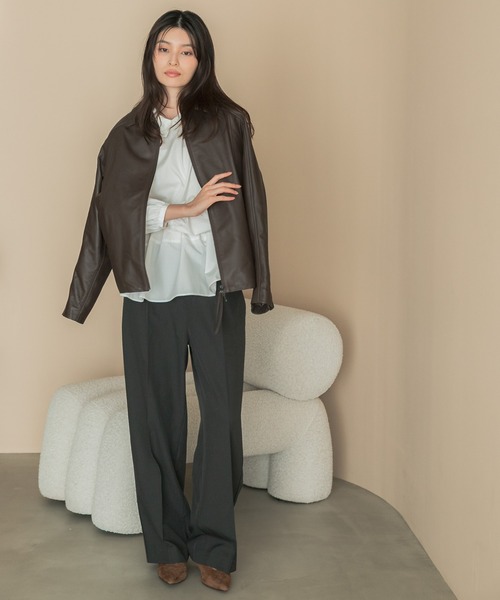 URBAN RESEARCH ROSSO WOMEN(アーバンリサーチ ロッソ)の「イージストレッチパンツ(その他パンツ・レディース・ブラウン/ライトグレー/スミクロ・36/38)」の19枚目の写真