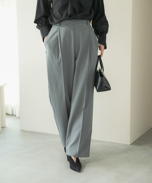 URBAN RESEARCH ROSSO WOMEN(アーバンリサーチ ロッソ)の「イージストレッチパンツ(その他パンツ・レディース・ブラウン/ライトグレー/スミクロ・36/38)」の21枚目の写真