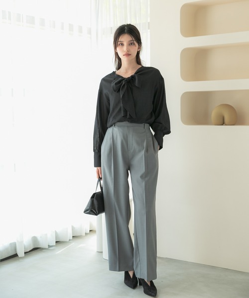 URBAN RESEARCH ROSSO WOMEN(アーバンリサーチ ロッソ)の「イージストレッチパンツ(その他パンツ・レディース・ブラウン/ライトグレー/スミクロ・36/38)」の22枚目の写真