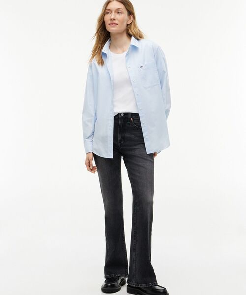 tommy jeans（トミー ジーンズ）の「シルヴィアハイライズブーツカットジーンズ（デニムパンツ・レディース・ブラック・26inch/25inch/27inch）」の2枚目の写真