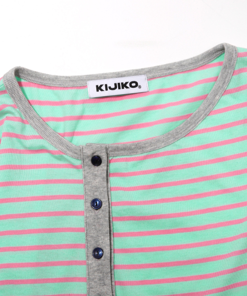 KIJIKO(キジコ)の「ke109. サイドボタンカラーブロックカーディガン ミント(カーディガン/ボレロ・レディース・その他・FREE)」の9枚目の写真