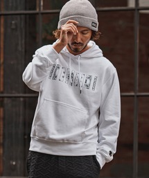 mpa4259- Bandana Barcode Print Hoodie バンダナ柄バーコードプリントパーカー(F26F210)
