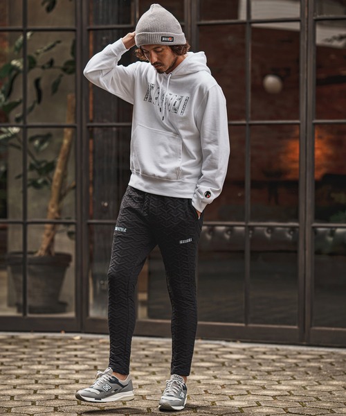 felkod(フィルコッド)の「mpa4259- Bandana Barcode Print Hoodie バンダナ柄バーコードプリントパーカー(F26F210)(パーカー・メンズ・ホワイト/ブラック/ライトピンク・L/M/S/XL)」の11枚目の写真