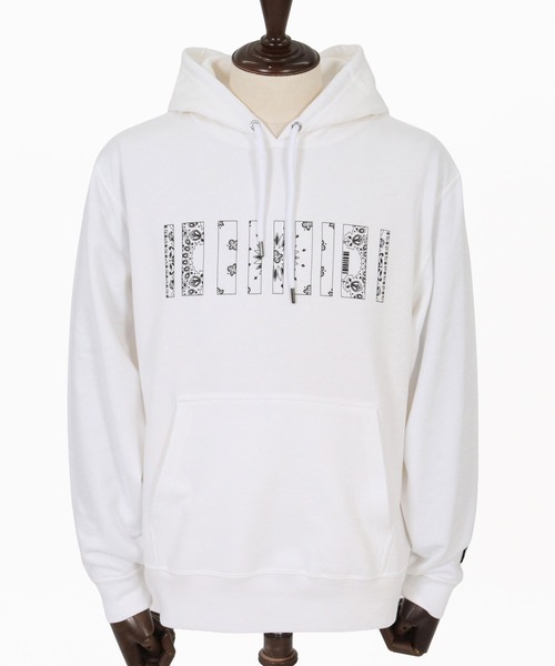 felkod(フィルコッド)の「mpa4259- Bandana Barcode Print Hoodie バンダナ柄バーコードプリントパーカー(F26F210)(パーカー・メンズ・ホワイト/ブラック/ライトピンク・L/M/S/XL)」の16枚目の写真
