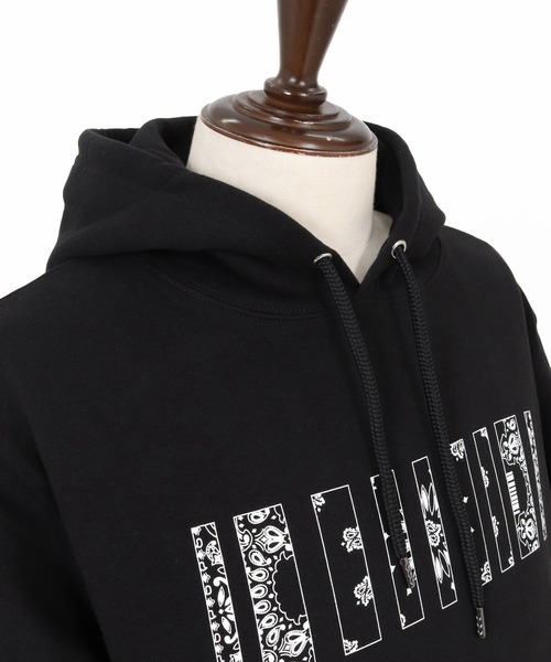 felkod(フィルコッド)の「mpa4259- Bandana Barcode Print Hoodie バンダナ柄バーコードプリントパーカー(F26F210)(パーカー・メンズ・ホワイト/ブラック/ライトピンク・L/M/S/XL)」の20枚目の写真