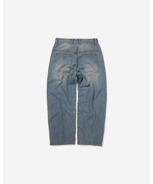 SILENTSYLLABLE（サイレント シラブル）の「Knee panel denim pants / Mid blue（デニムパンツ・メンズ・その他・2/0/1）」の2枚目の写真