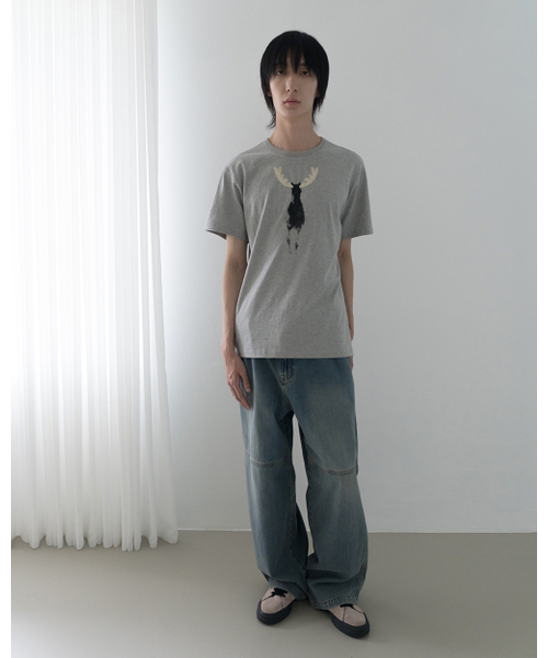 SILENTSYLLABLE（サイレント シラブル）の「Knee panel denim pants / Mid blue（デニムパンツ・メンズ・その他・2/0/1）」の4枚目の写真