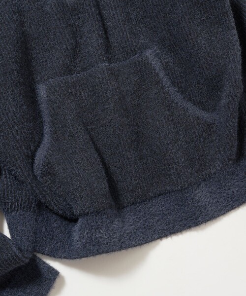 FREAK'S STORE(フリークスストア)の「限定展開 衿付 ハーフジップ ニット / マフポケット ドロップショルダー(ニット/セーター・メンズ・ブルー/ブラック/ブラウン・LARGE/SMALL/MEDIUM)」の6枚目の写真