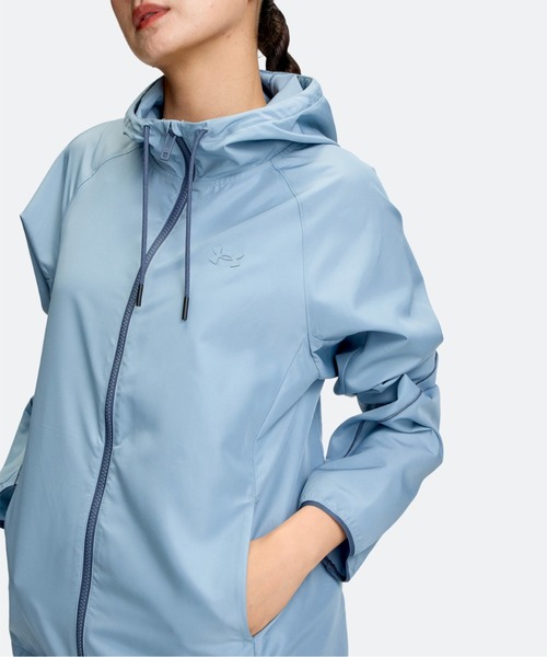 UNDER ARMOUR（アンダーアーマー）の「アンダーアーマー UNDER ARMOUR UAノーライナー ウーブン ジャケット（ナイロンジャケット・レディース・ブラック/ネイビー・L/S/M/XL）」の9枚目の写真