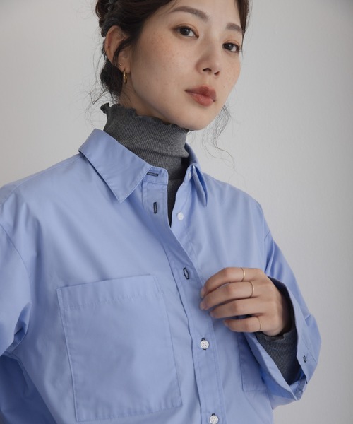 URBAN RESEARCH Sonny Label(アーバンリサーチサニーレーベル)の「『UR TECH』蓄熱ハイネックメロウプルオーバー(Tシャツ/カットソー・レディース・グレー系その他/チャコールグレー/ブラック/オフホワイト・FREE)」の6枚目の写真