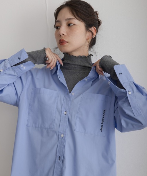 URBAN RESEARCH Sonny Label(アーバンリサーチサニーレーベル)の「『UR TECH』蓄熱ハイネックメロウプルオーバー(Tシャツ/カットソー・レディース・グレー系その他/チャコールグレー/ブラック/オフホワイト・FREE)」の7枚目の写真