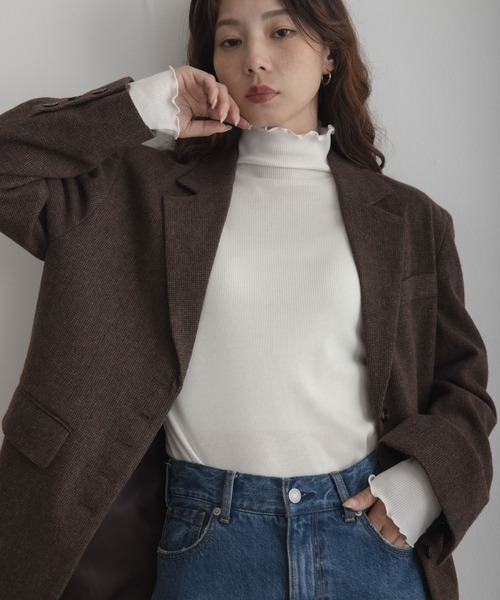 URBAN RESEARCH Sonny Label(アーバンリサーチサニーレーベル)の「『UR TECH』蓄熱ハイネックメロウプルオーバー(Tシャツ/カットソー・レディース・グレー系その他/チャコールグレー/ブラック/オフホワイト・FREE)」の16枚目の写真