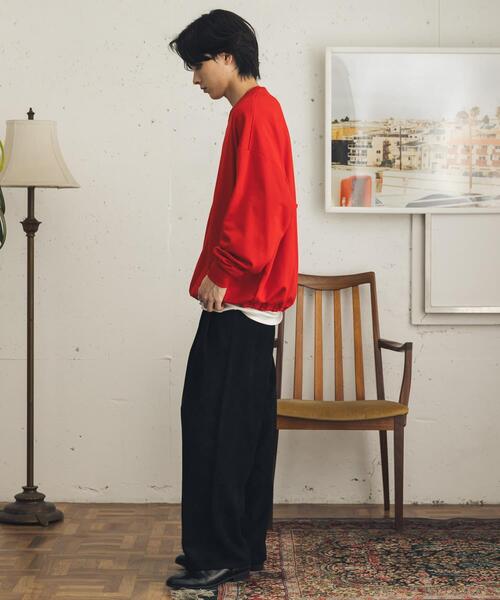 SENSE OF PLACE by URBAN RESEARCH（センスオブプレイスバイアーバンリサーチ）の「『速乾』ウォッシュドコーデュロイワイドパンツ（その他パンツ・メンズ・ライトベージュ/グレー/ブラウン/ブラック・LARGE/MEDIUM）」の9枚目の写真