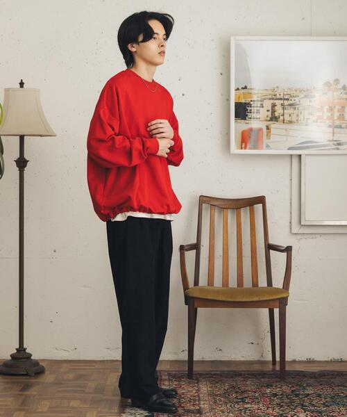 SENSE OF PLACE by URBAN RESEARCH（センスオブプレイスバイアーバンリサーチ）の「『速乾』ウォッシュドコーデュロイワイドパンツ（その他パンツ・メンズ・ライトベージュ/グレー/ブラウン/ブラック・LARGE/MEDIUM）」の10枚目の写真