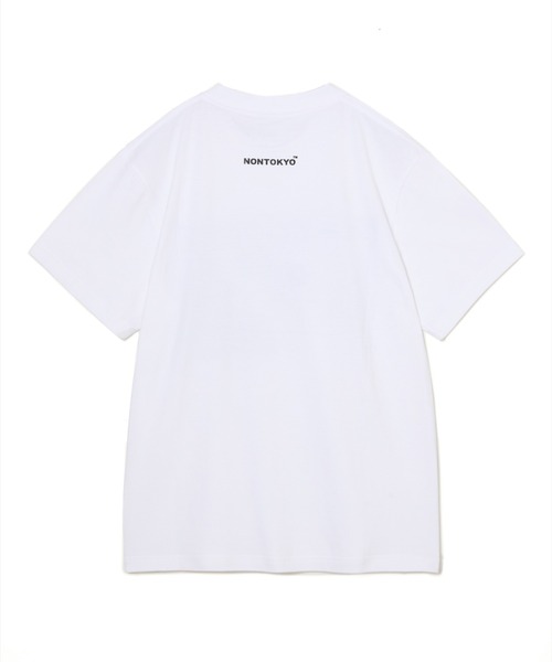NON TOKYO(ノントーキョー)の「NON TOKYO/ノントーキョー/PRINT T-SHIRT(DOG)プリントTシャツ(犬)(Tシャツ/カットソー・レディース・バーガンディー/ブラック/ホワイト・2/1)」の4枚目の写真