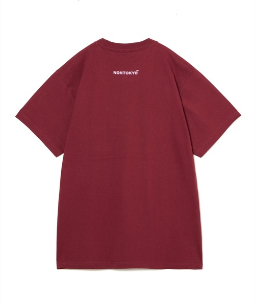 NON TOKYO(ノントーキョー)の「NON TOKYO/ノントーキョー/PRINT T-SHIRT(DOG)プリントTシャツ(犬)(Tシャツ/カットソー・レディース・バーガンディー/ブラック/ホワイト・2/1)」の9枚目の写真