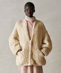 UNFIL（アンフィル）の「UNFIL アンフィル / british super down slub felt yarn hand-knit cardigan ブリティッシュスーパーダウンスラブフェルトヤーンハンドニットカーディガン カウチンセーター / WXFL-UW127（カーディガン/ボレロ）」